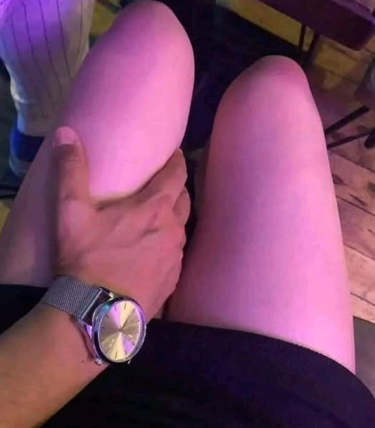 When a man places his hand on your leg, it’s often a sign of
