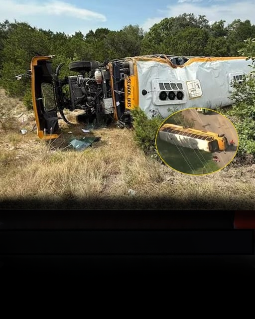 Texas school bus with 42 students overturns in serious crash
