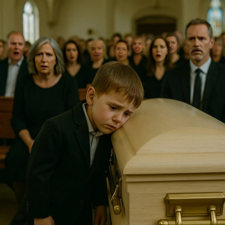 The Boy Pressed His Ear to His Mother’s Coffin… Seconds Later, What He Heard Left Everyone Frozen