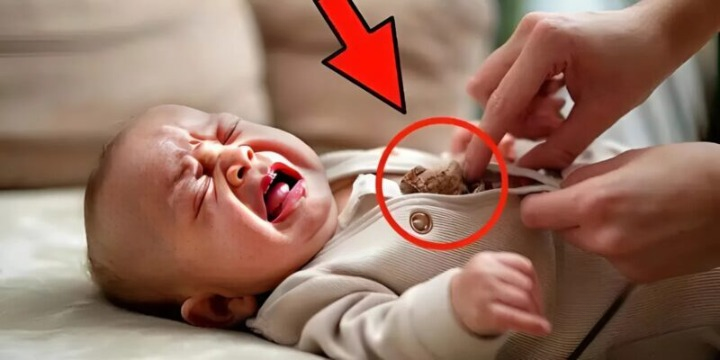 The baby wouldn’t stop crying all day, leaving the mother worried and desperate for answers. When she finally examined the baby’s onesie, she was shocked and terrified by what she found tucked inside