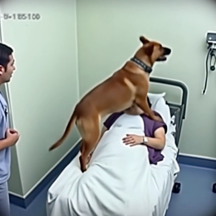 The doctors brought the dog to bid farewell to its owner, but then the clever