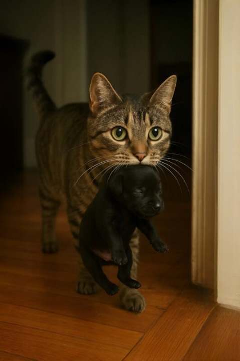 When My Cat Brought Home Puppies and a Policeman Knocked on the Door: An Unforgettable Lesson in Love