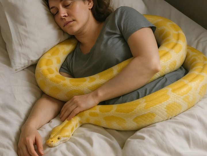 Golden Scales, Hidden Threats: Life with a Pet Python